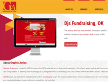 Tablet Screenshot of graphic-action.com